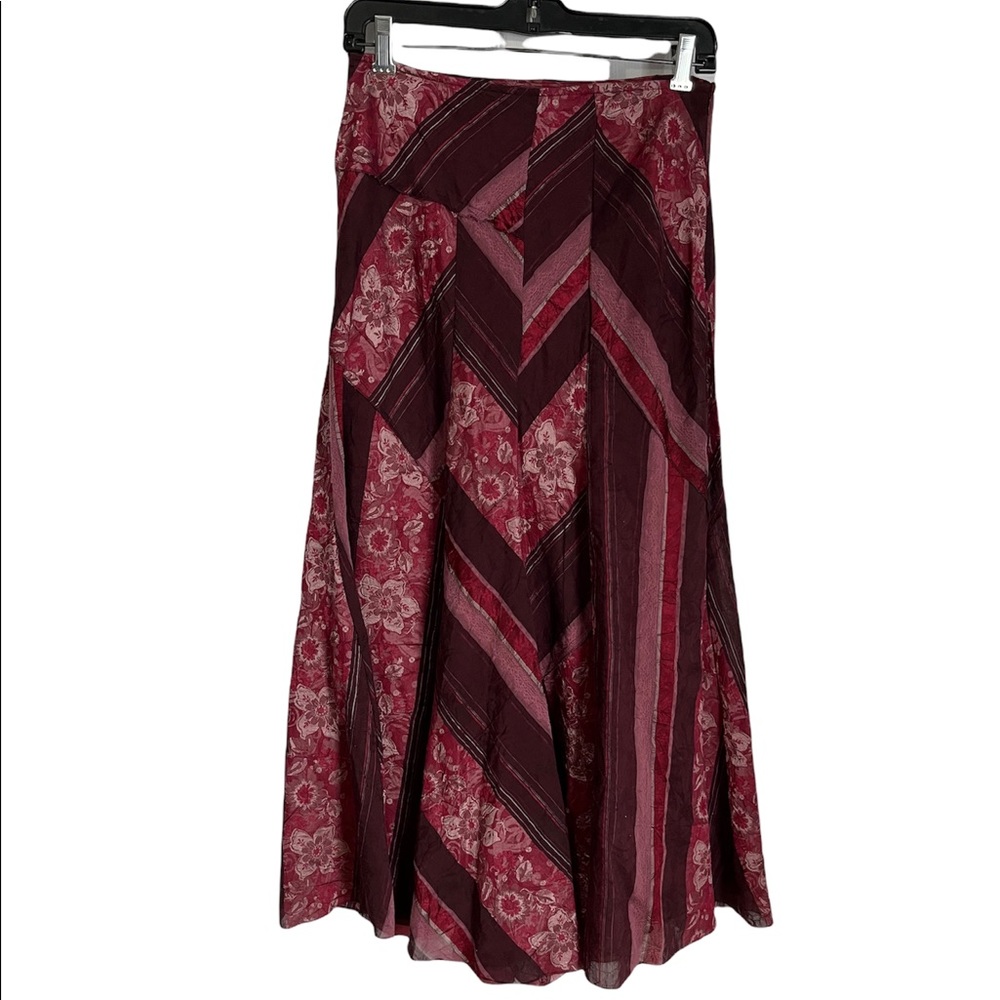 PER UNA MIXED PATTERNED SKIRT
